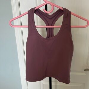 Purple yoga tank top